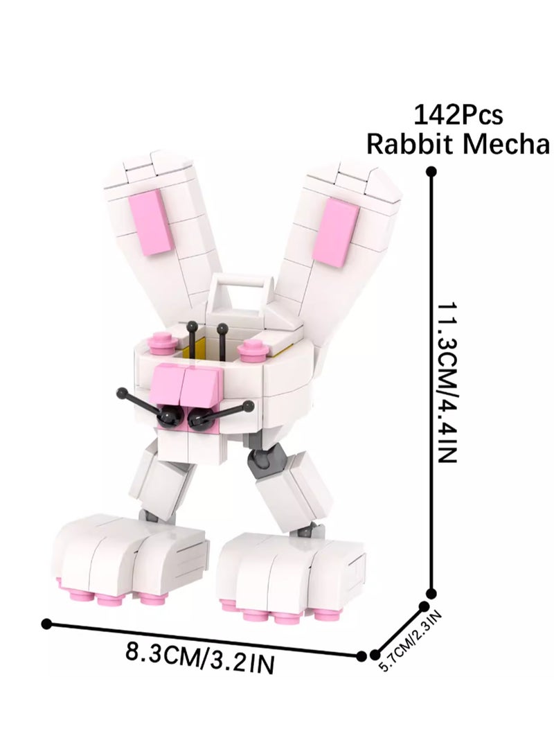 Children's Self-assembly Small Particle Toy Building Blocks Rabbit Mecha Model Hand-made Creative Plug-in Toys - Image 2
